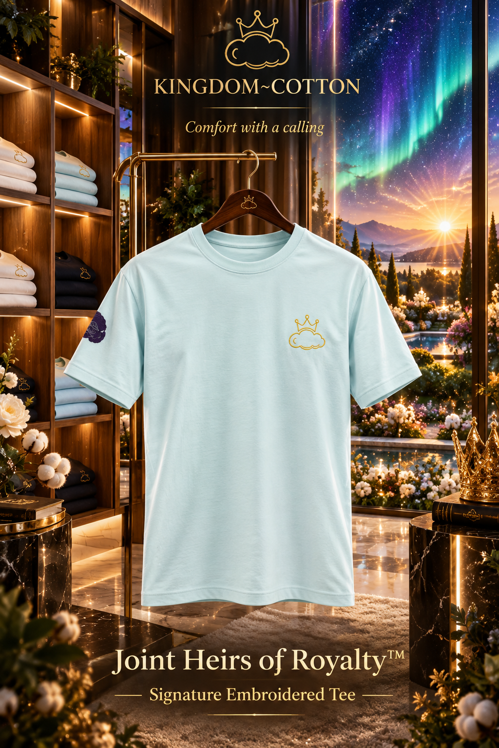 Joint Heirs of Royalty™ — Signature Embroidered Tee