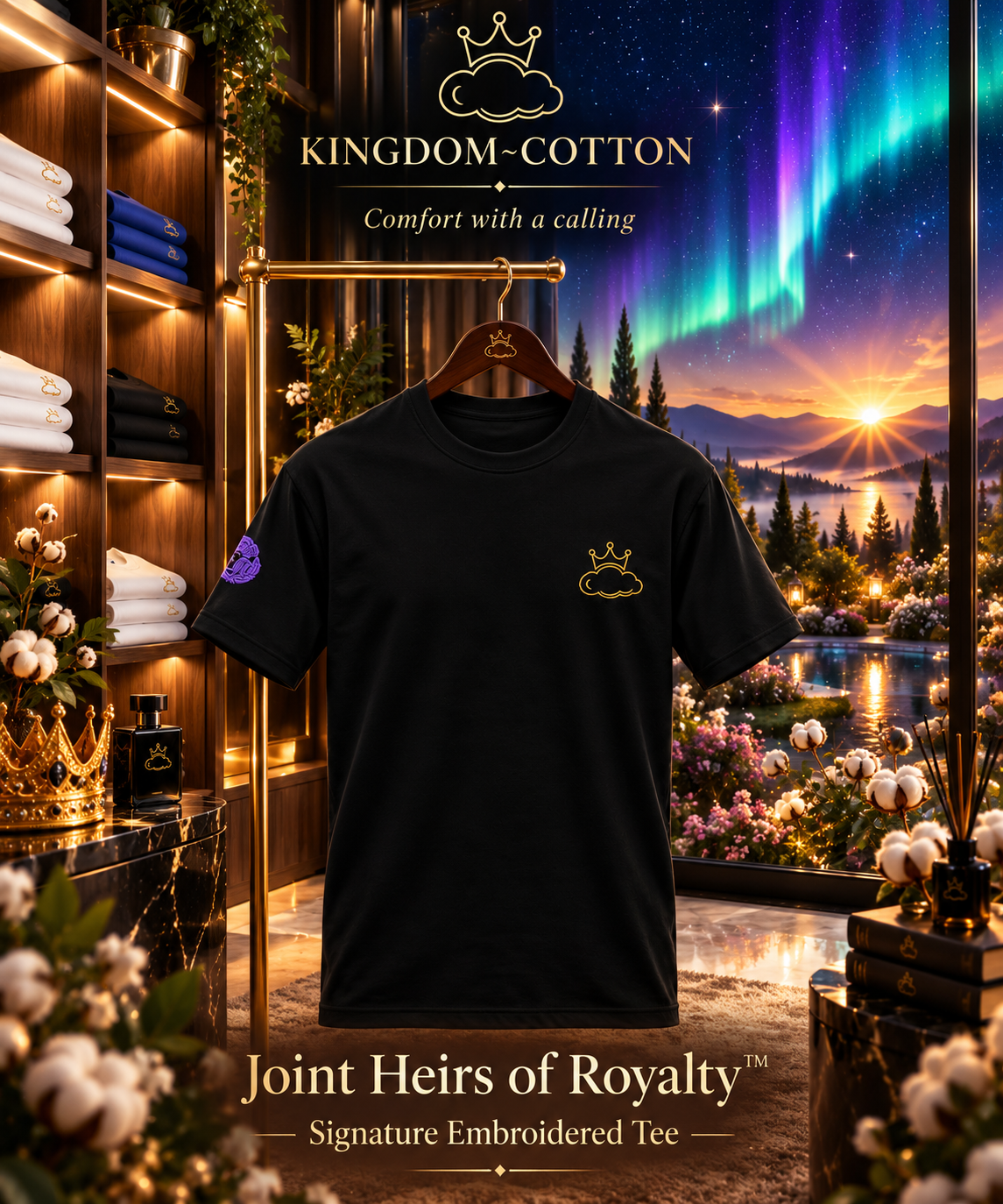 Joint Heirs of Royalty™ — Signature Embroidered Tee