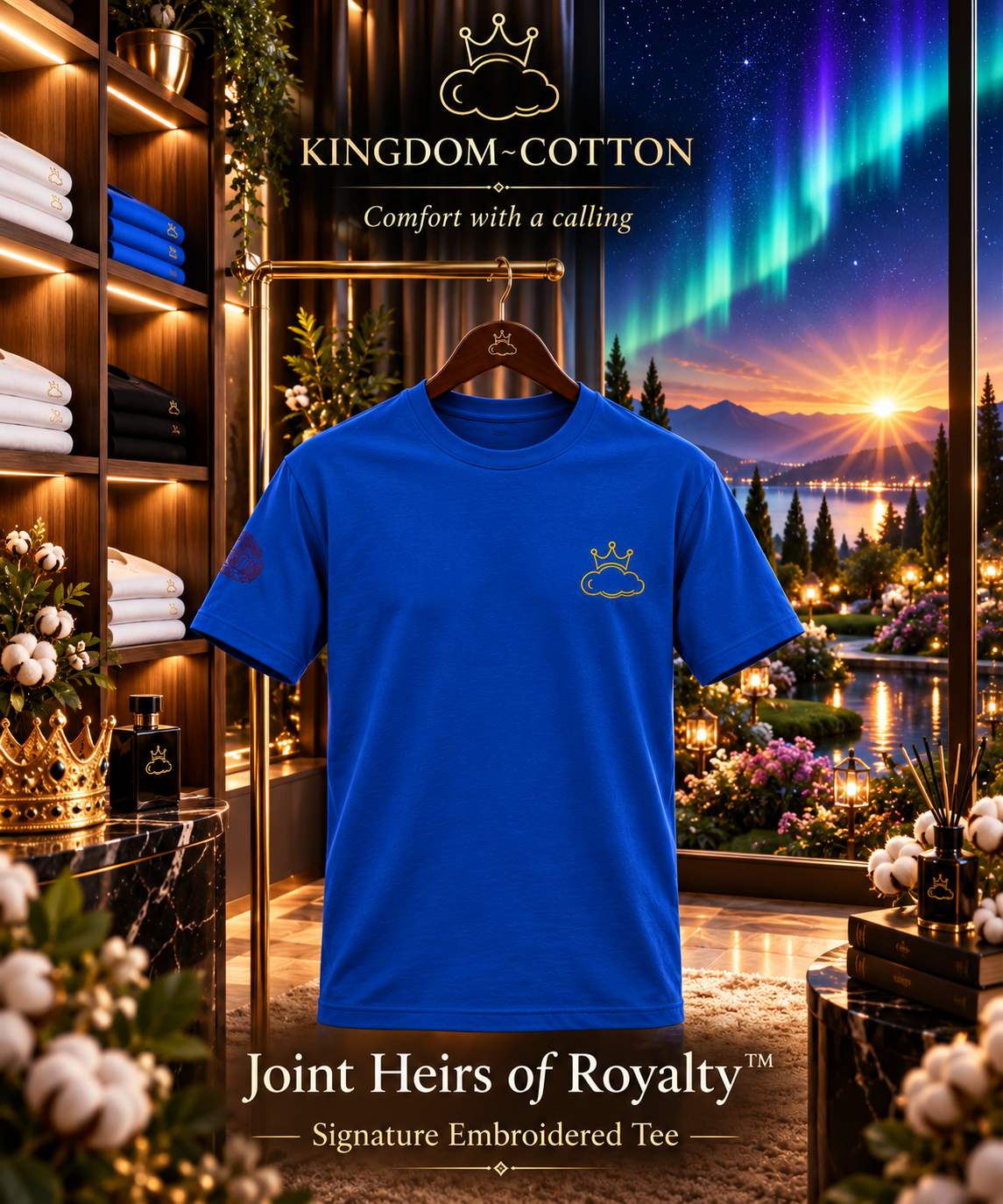 Joint Heirs of Royalty™ — Signature Embroidered Tee