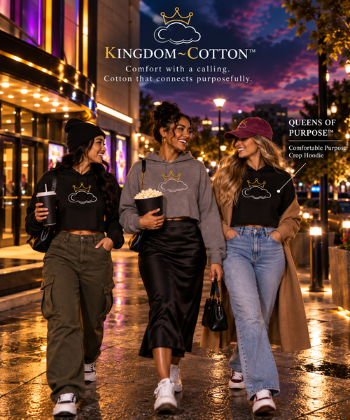 Comfortable Purpose Crop Hoodie