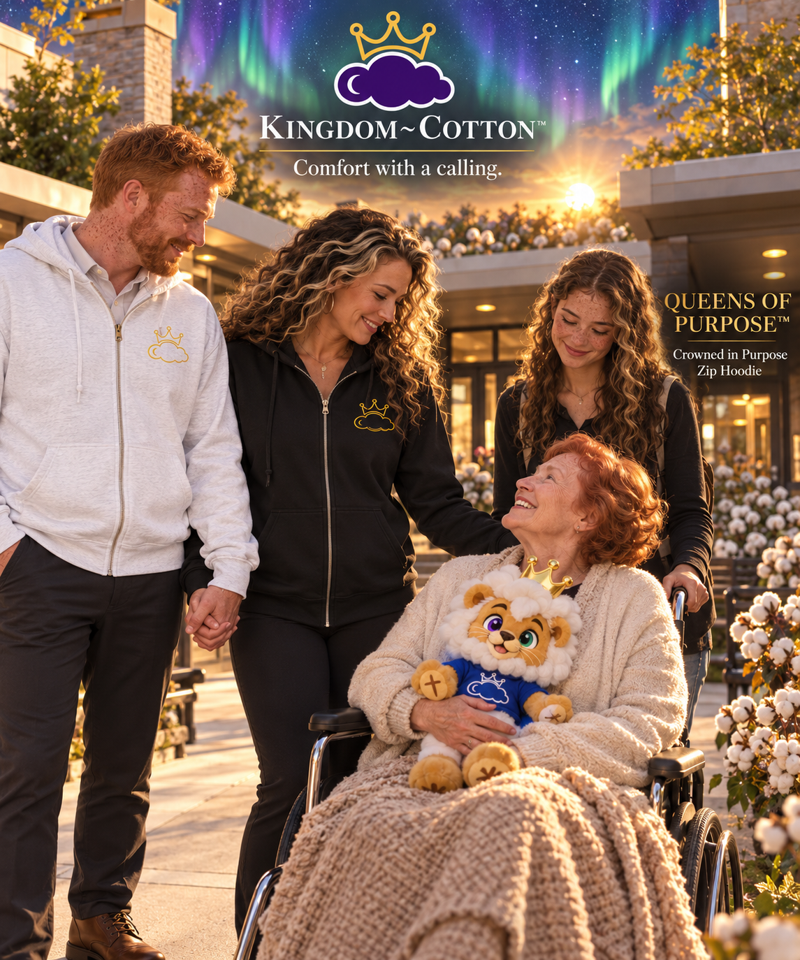 Crowned in Purpose Zip Hoodie